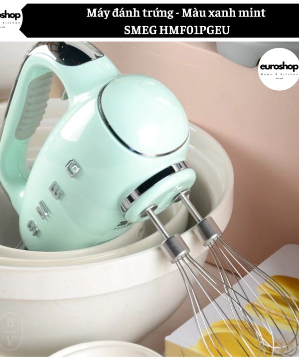 Alternative view of Máy đánh trứng SMEG HMF01PGEU - Màu xanh mint