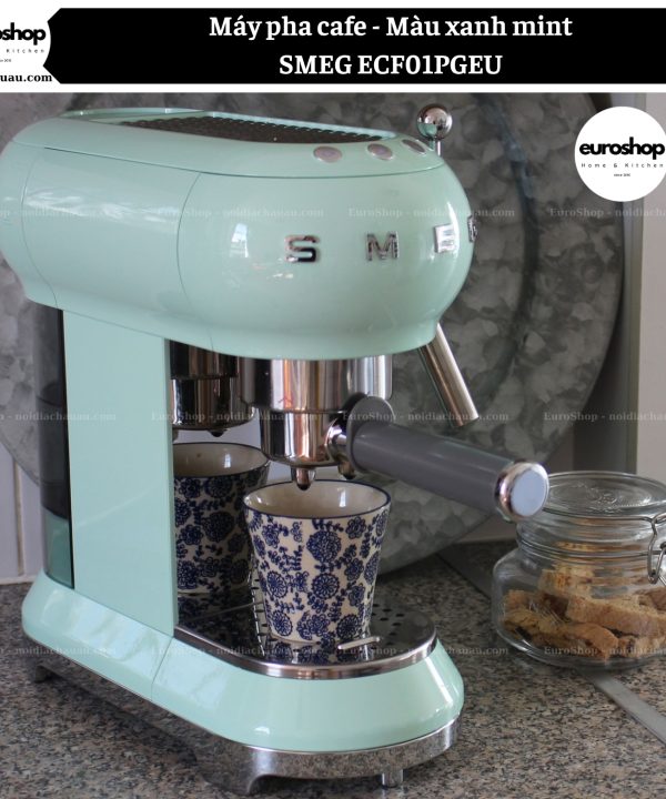 Alternative view of Máy pha cafe SMEG ECF01PGEU - Màu xanh mint